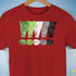 Distressed Aromantic Pride Exclamation Points Premium Unisex T-Shirt - Red